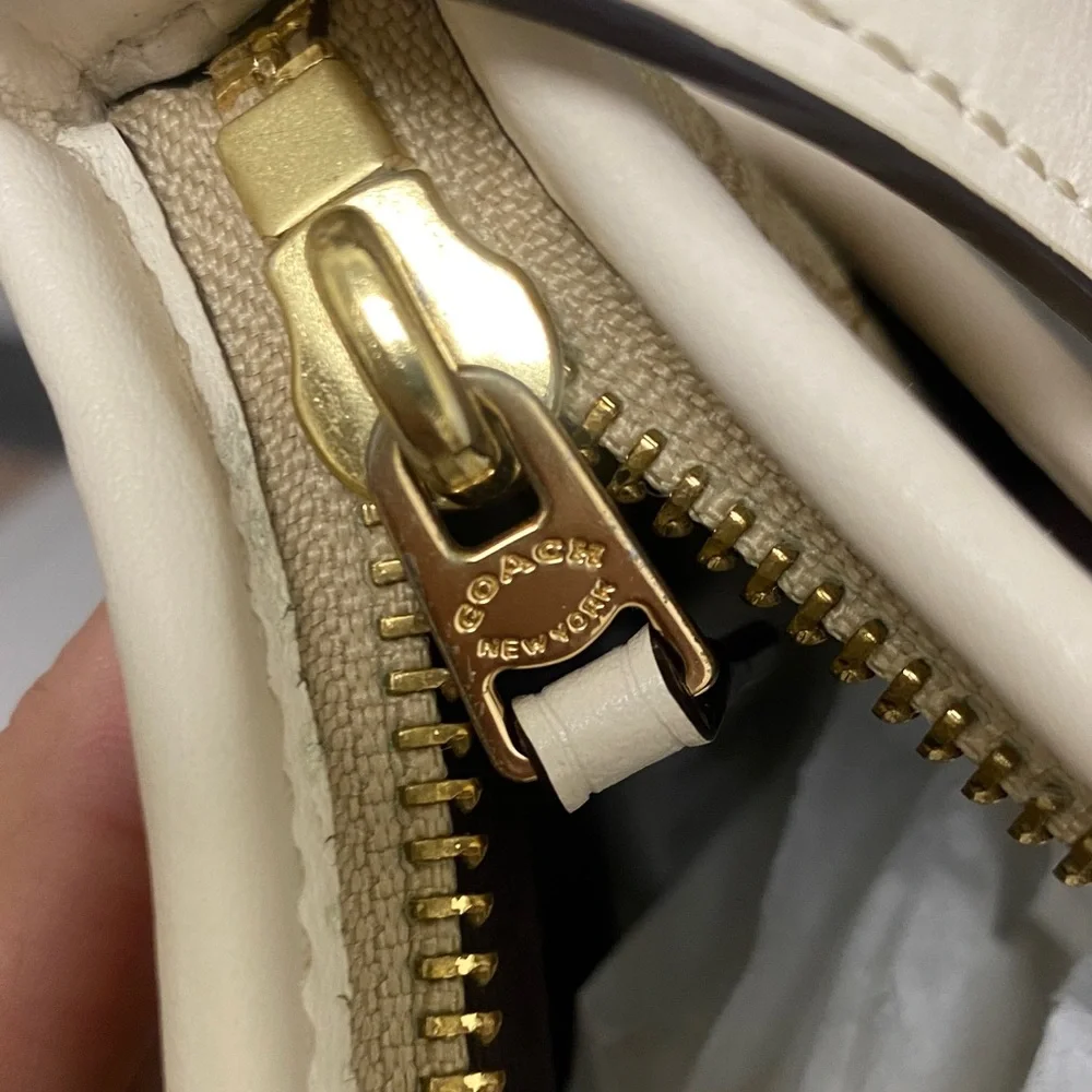 Coach Light Tan Signature Crossbody Bag